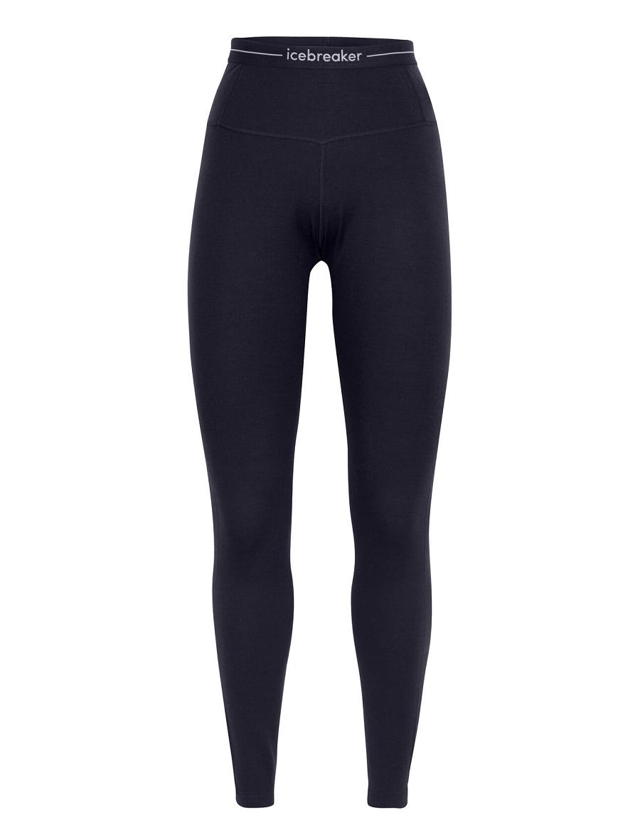 Leggings Icebreaker Merino 260 Tech High Rise Femme Bleu Marine | FR 1532KORI